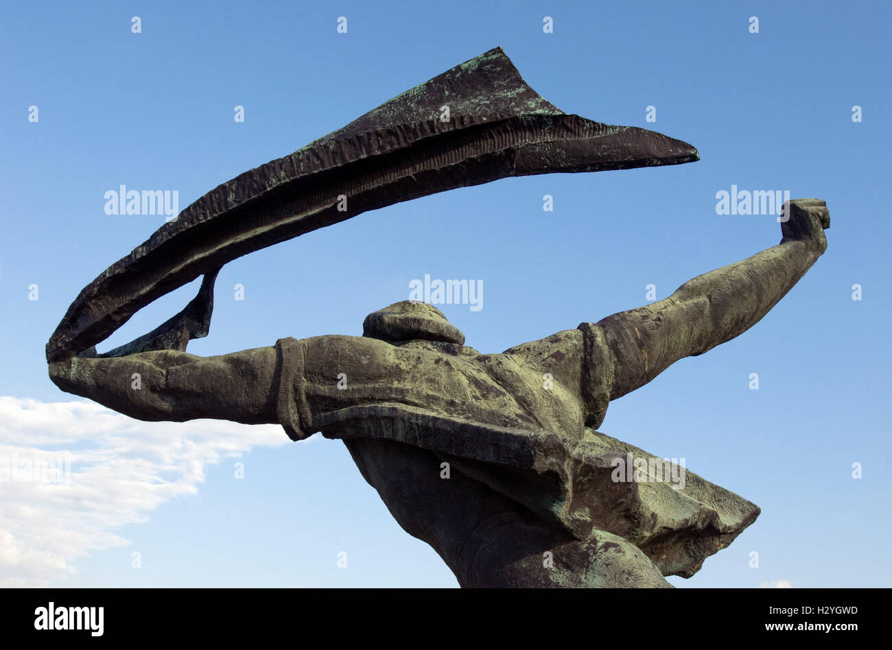 Repubblica dei Consigli un monumento da Istvan Kiss, Statua Park, Memento Park, Szoborpark, Budapest, Ungheria, Europa Foto Stock