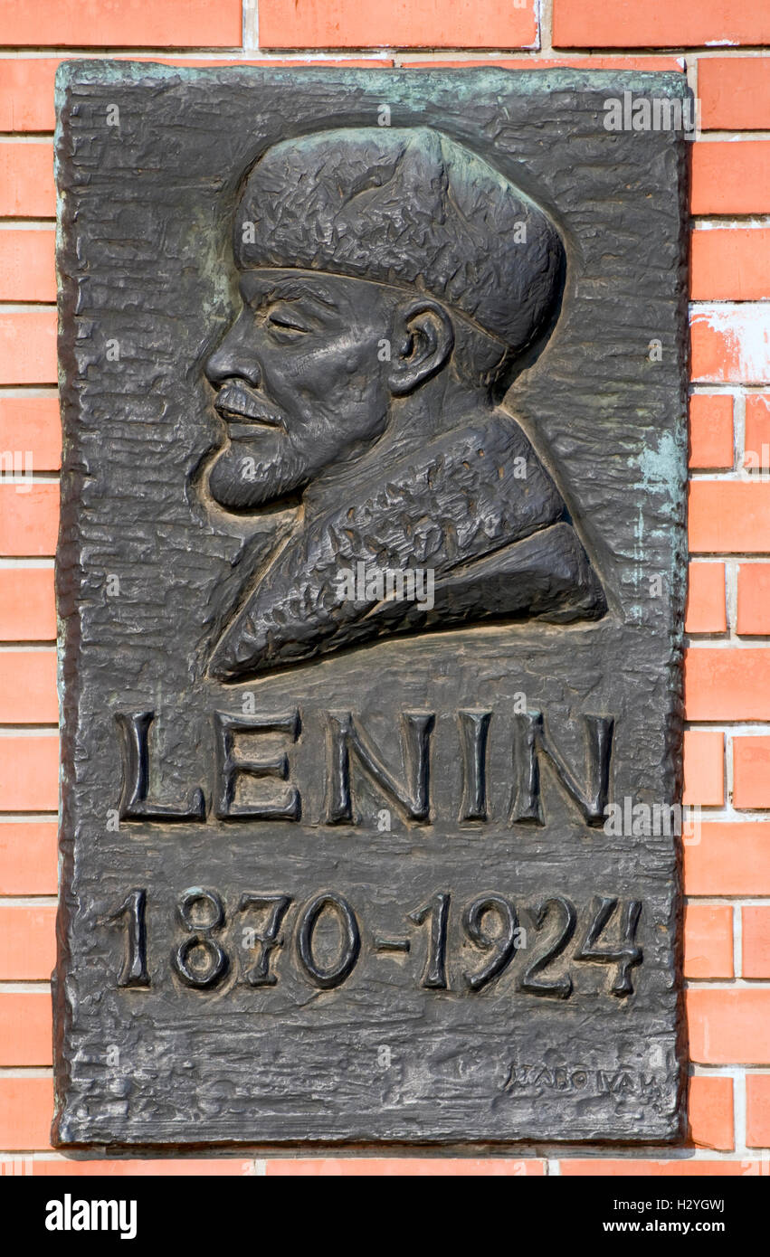 Lenin placca, il Parco delle Statue, Memento Park, Szoborpark, Budapest, Ungheria, Europa Foto Stock