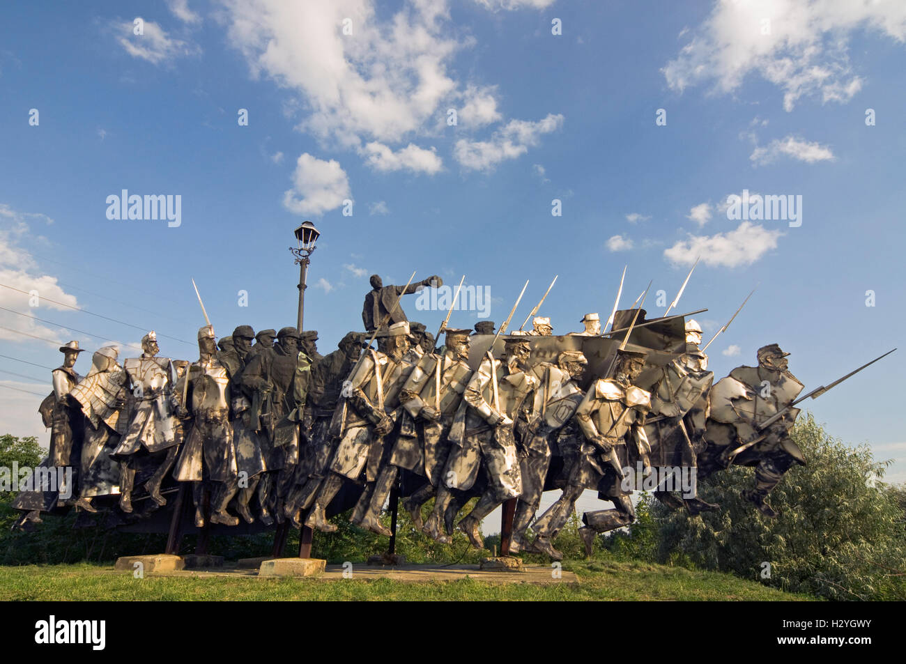 Bela Kun Memorial, il Parco delle Statue, Memento Park, Szoborpark, Budapest, Ungheria, Europa Foto Stock