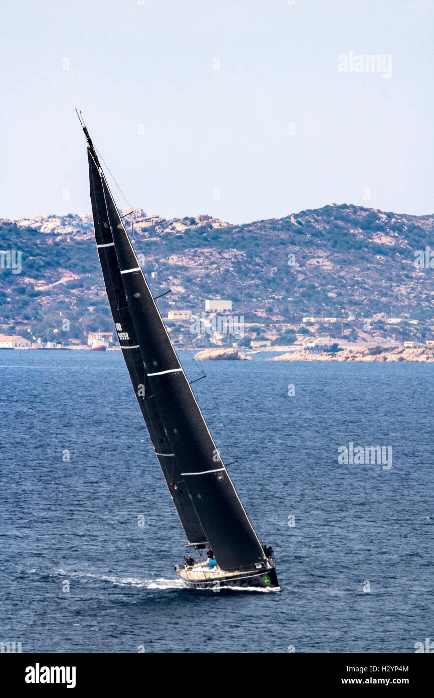 Nefertiti", Swan 90 alla Rolex Swan Cup & Swan 45 Mondo Campionati di Vela  - Porto Cervo, Sardegna, Italia, 2016 Foto stock - Alamy