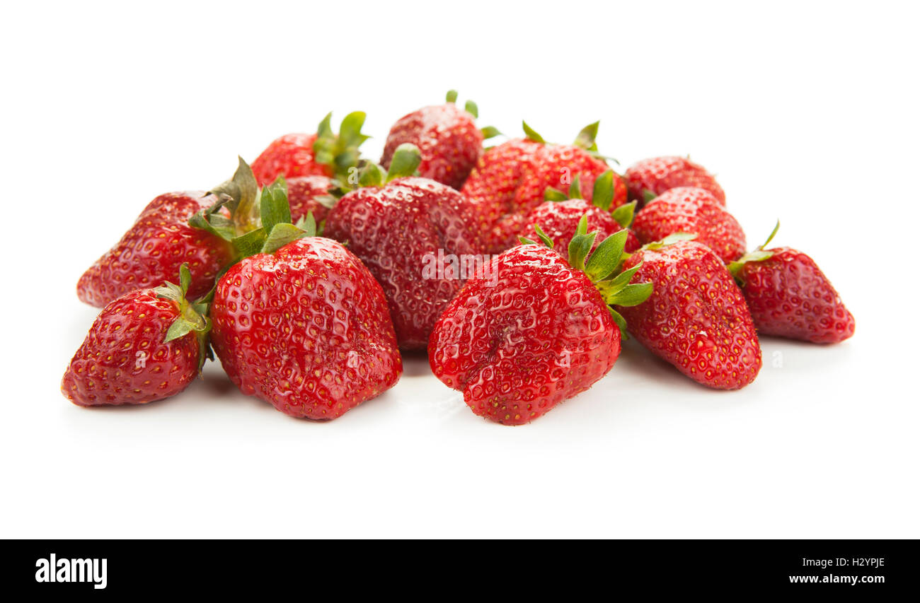 Manciata di fragole Foto Stock