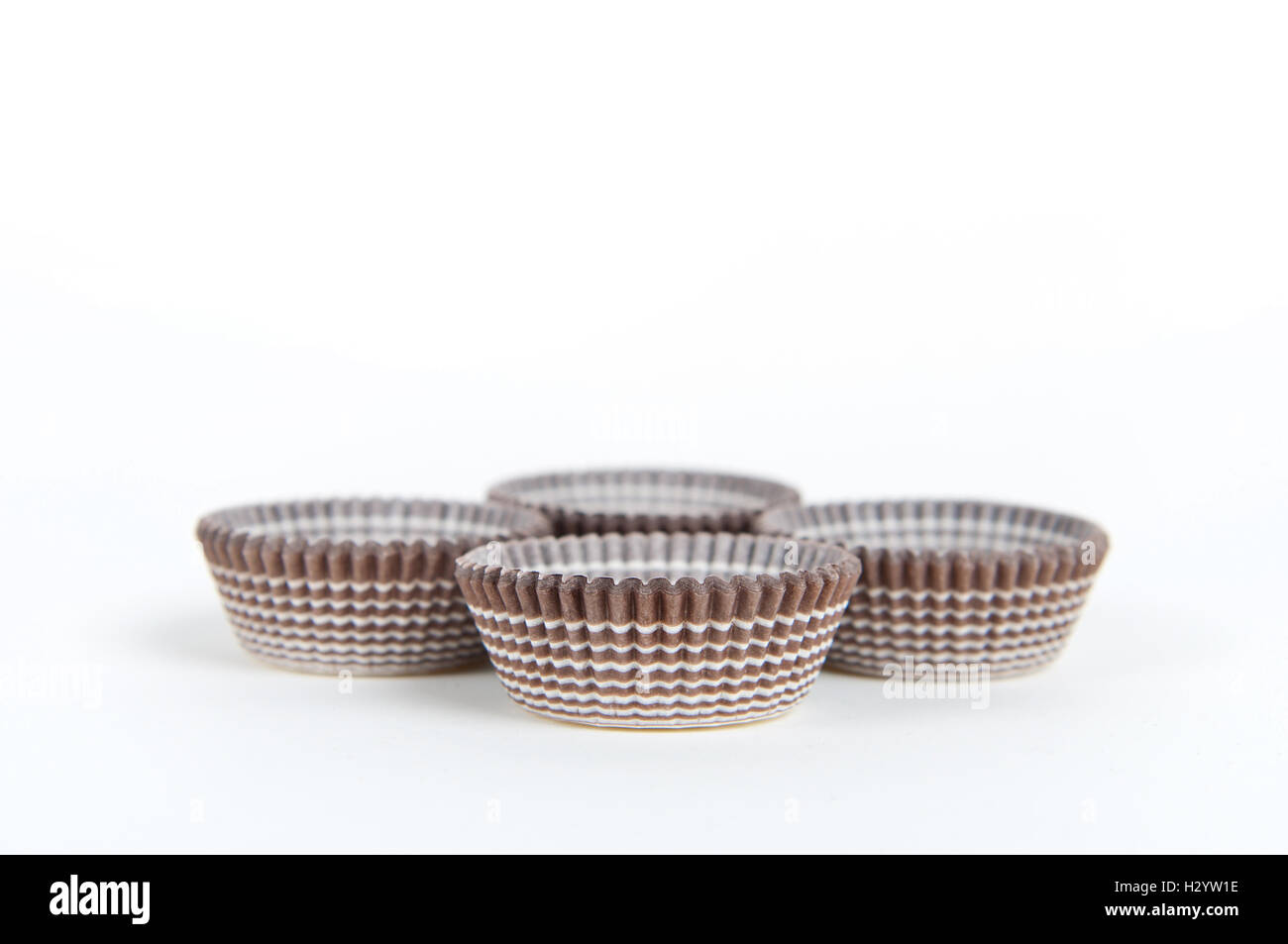 Risma di carta cupcake cups Foto Stock