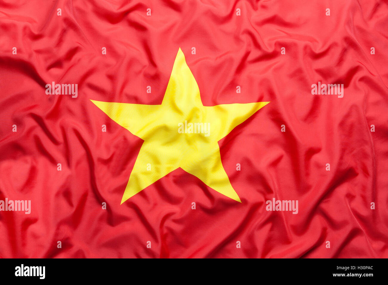 Flag di tessili del Vietnam per lo sfondo Foto Stock