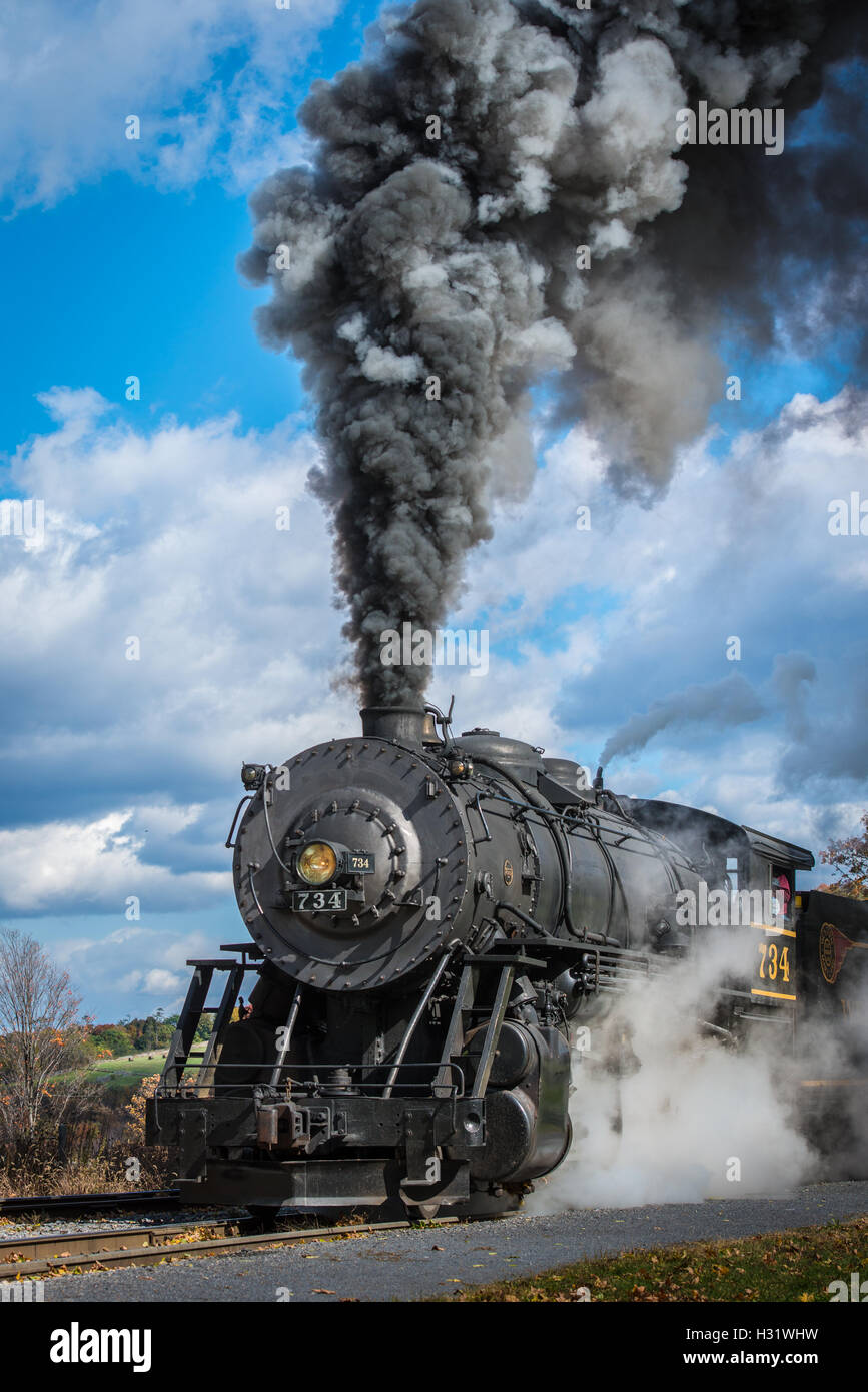 Scenic Railroad in Cumberland, Maryland Foto Stock