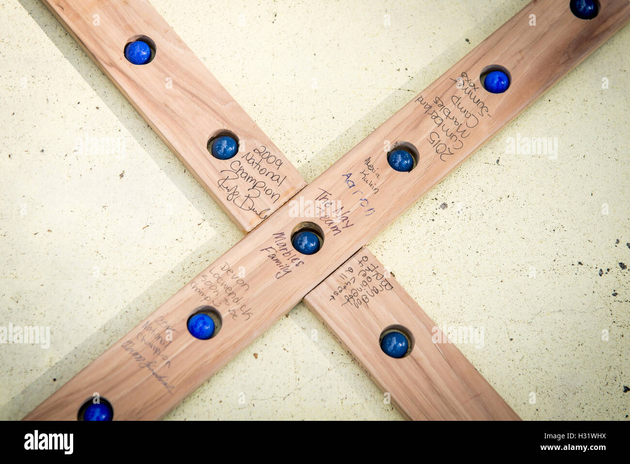Marmo tradizionale i pezzi di gioco in Cumberland, Maryland Foto Stock