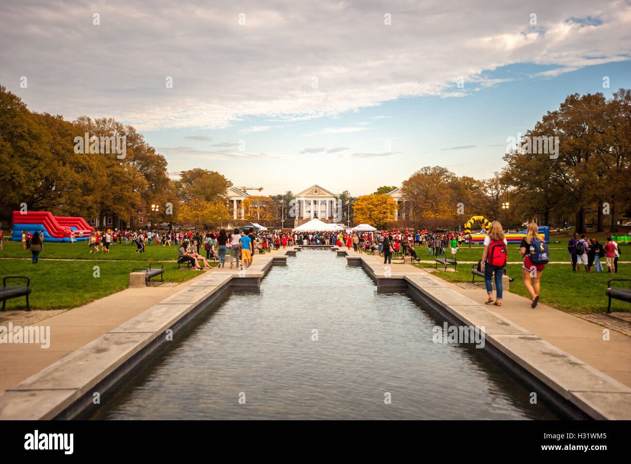 Università di Maryland Homecoming in College Park, Maryland. Foto Stock