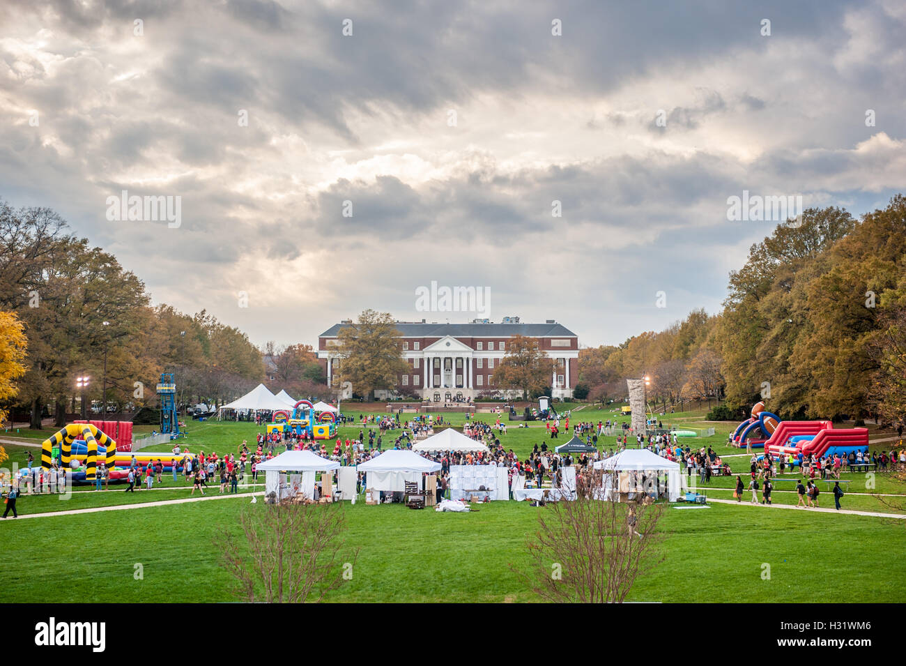 Università di Maryland Homecoming in College Park, Maryland. Foto Stock