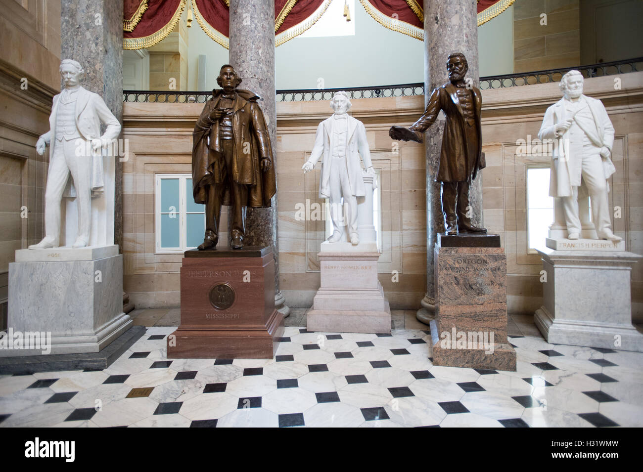 Sala statuario nella Capitale della Nazione a Washington DC. Foto Stock