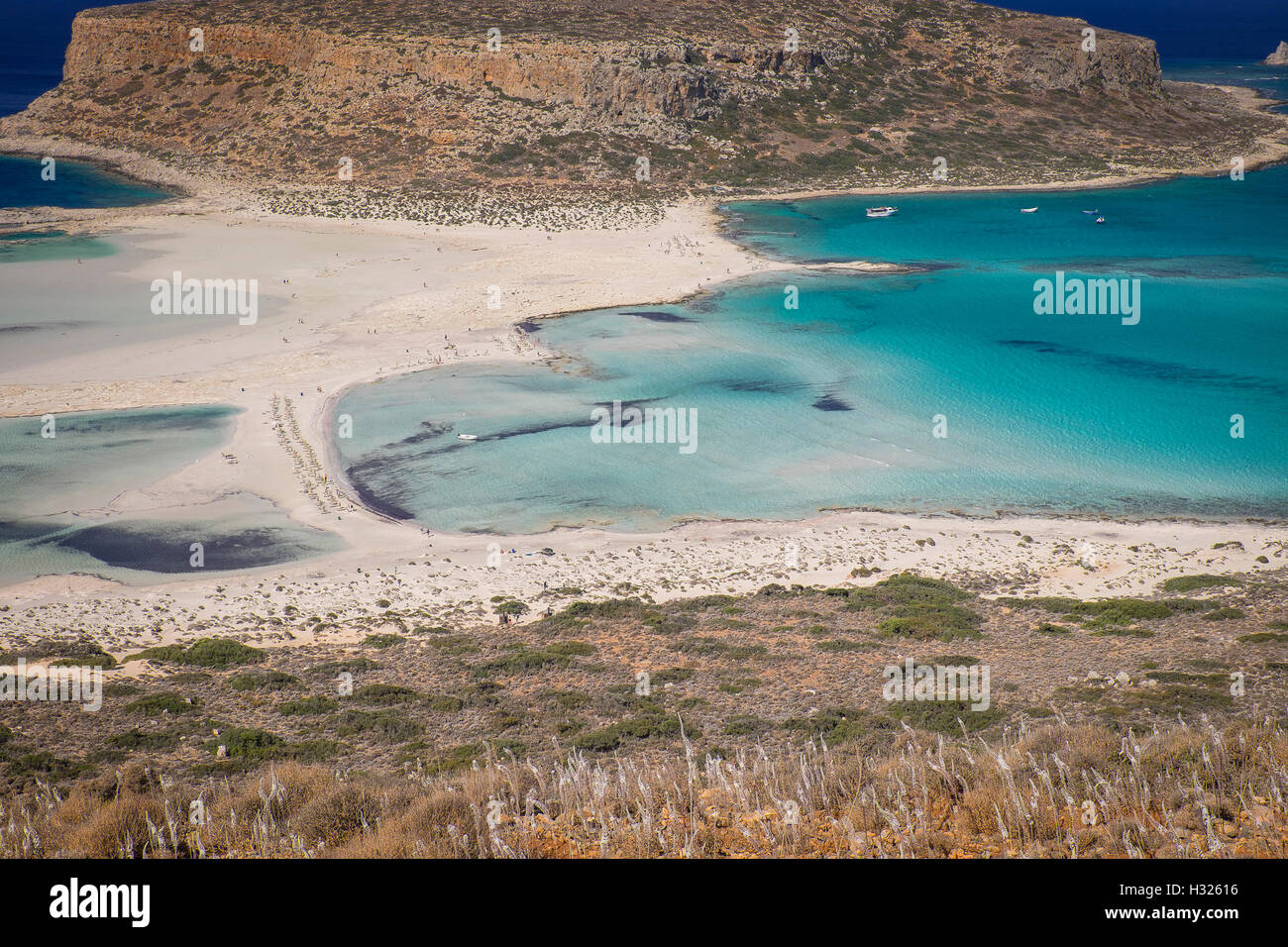 Balos (o Ballos) è una delle migliori spiagge della Grecia. Infatti, Balos è il numero nominale su Foto Stock