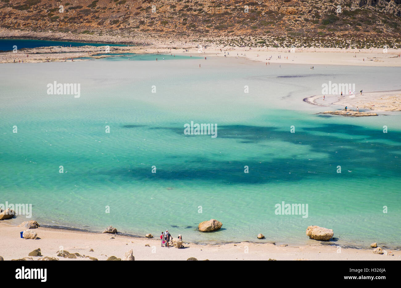 Balos (o Ballos) è una delle migliori spiagge della Grecia. Infatti, Balos è il numero nominale su Foto Stock