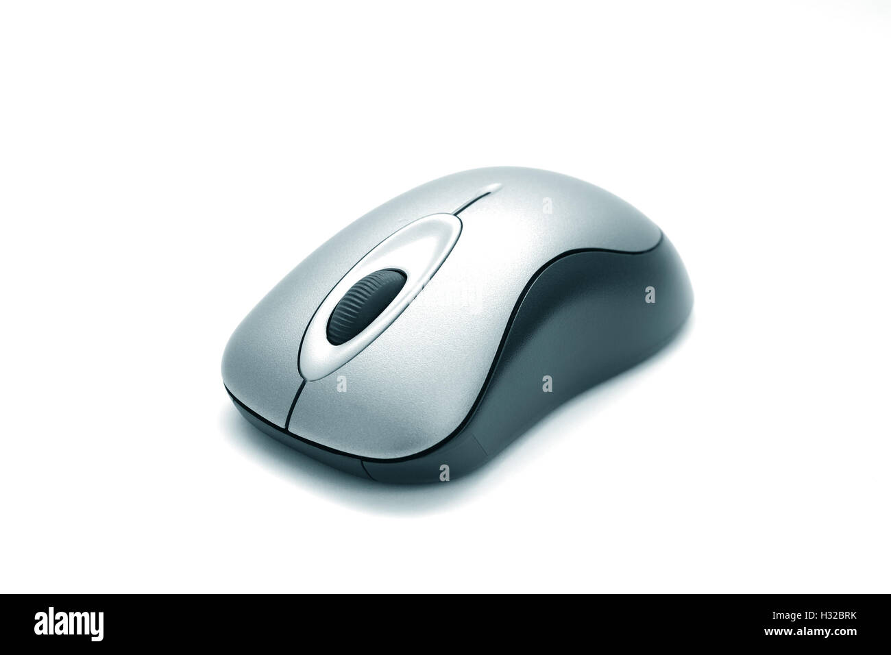 Il computer wireless mouse isolati su sfondo bianco Foto Stock