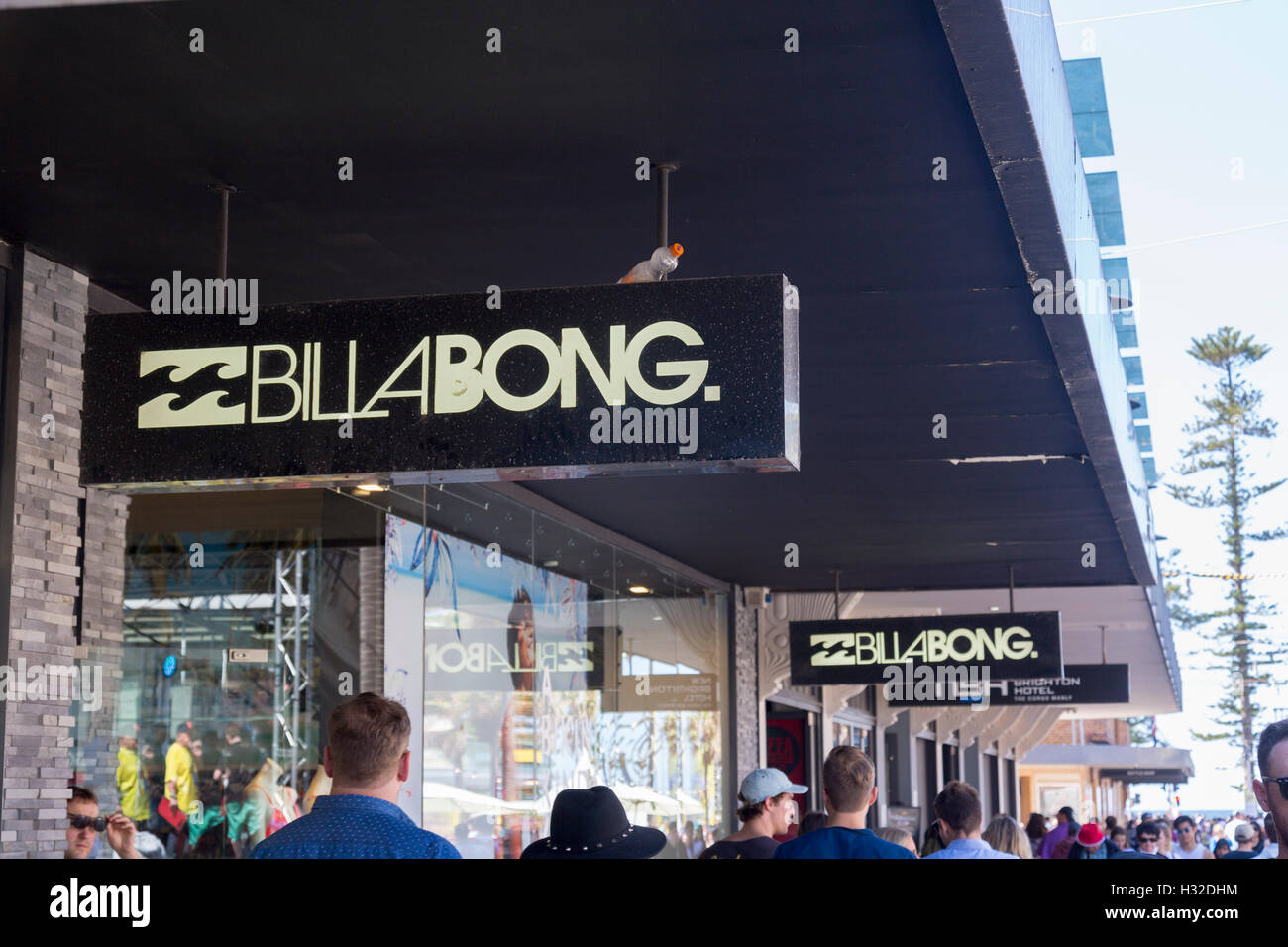 Billabong store shop in Manly Beach,Sydney , Australia vendita di surf e attrezzature sportive Foto Stock