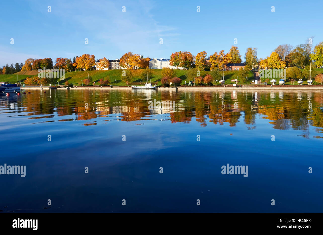 Paesaggio autunnale, Lappeenranta FINLANDIA Foto Stock