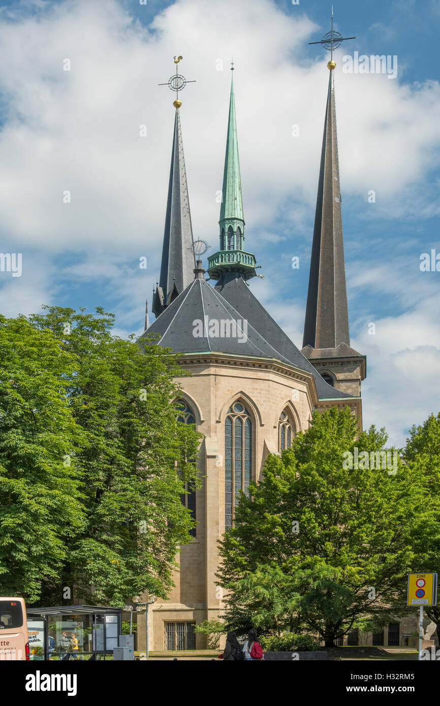 La cattedrale di Notre Dame, città di Lussemburgo, Lussemburgo Foto Stock