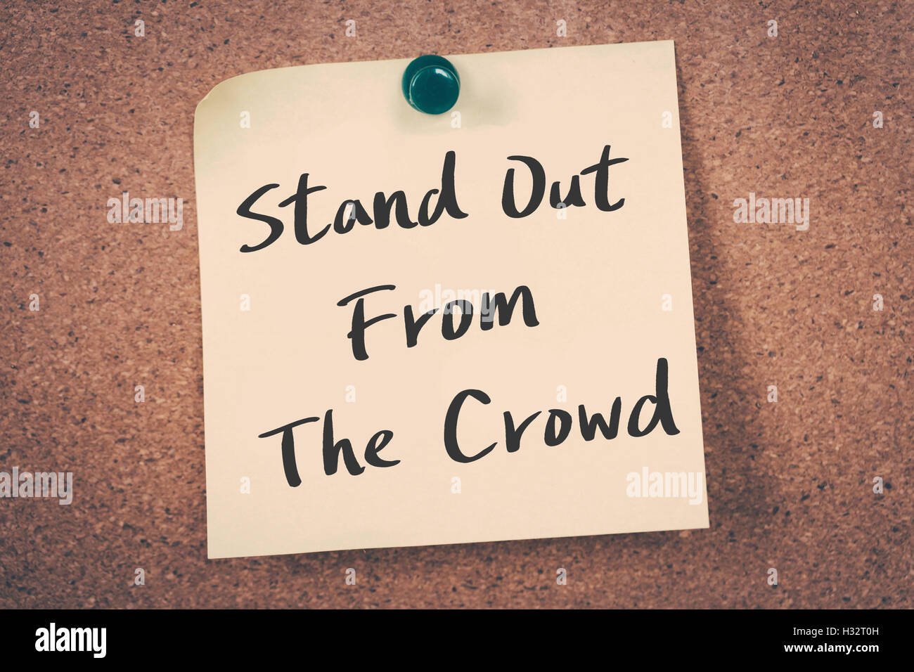 Distinguiti dalla folla Foto Stock