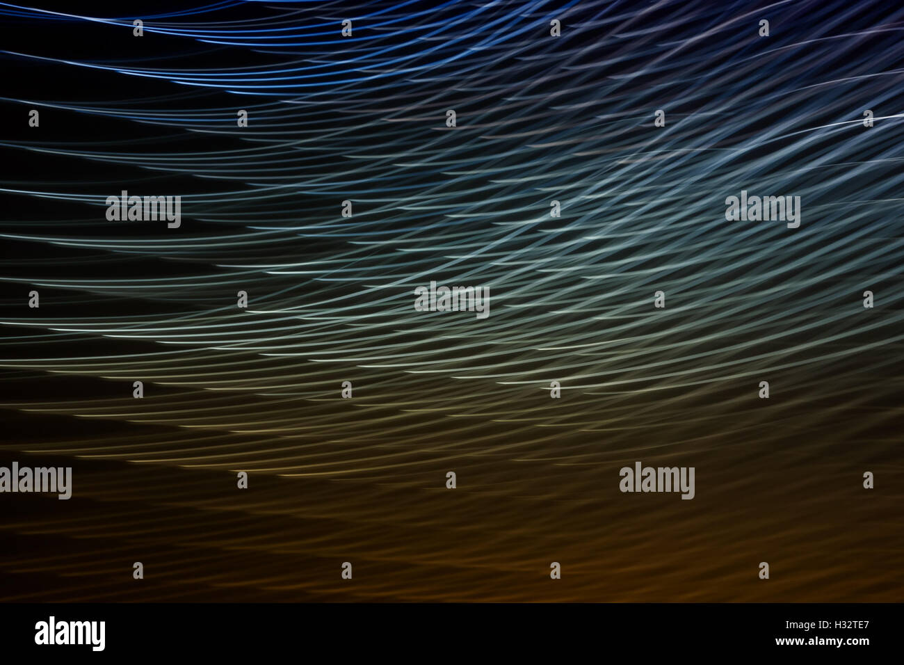 Immagine astratta di linee di luci con motion blur Foto Stock