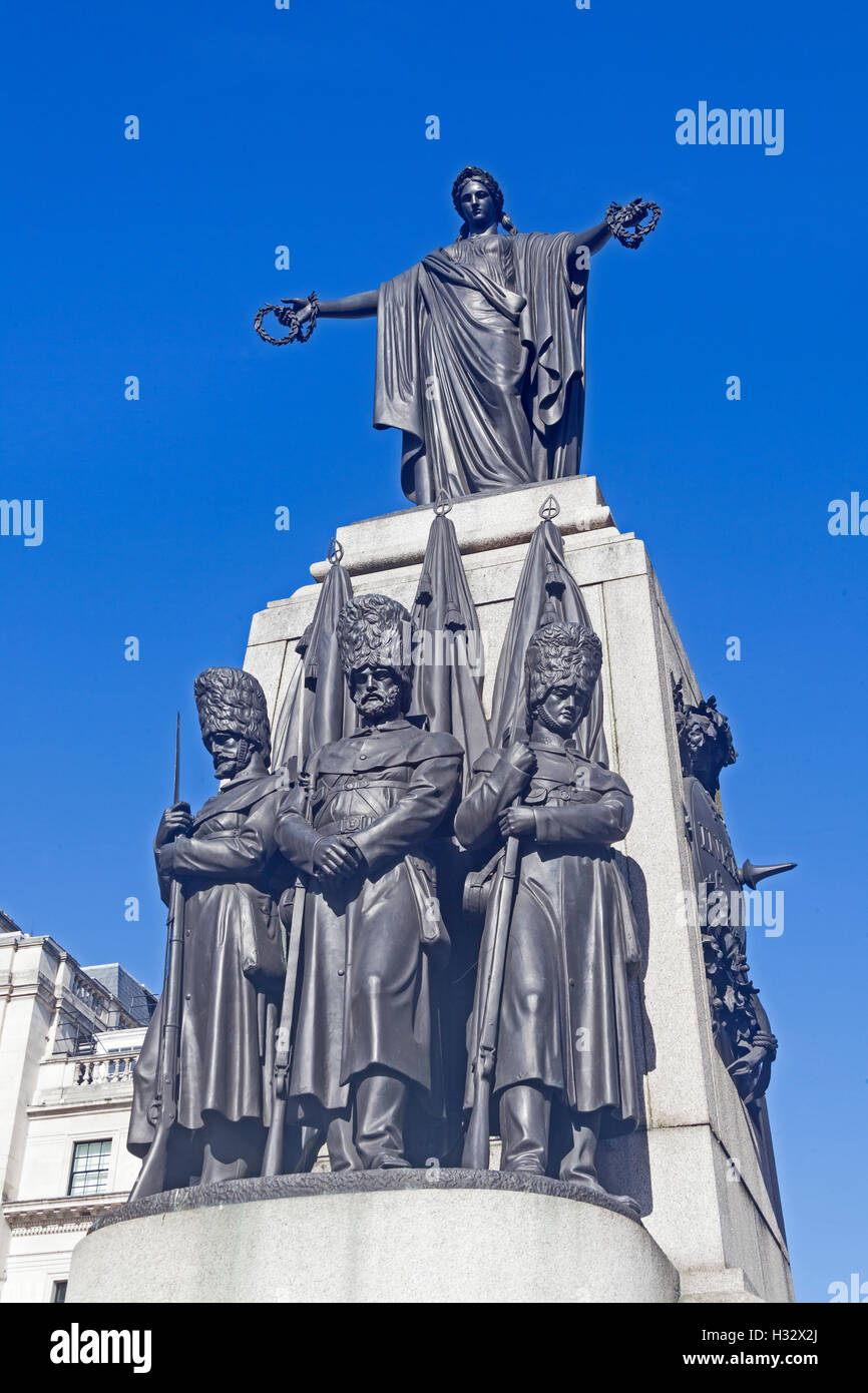 Londra Waterloo Place le guardie Guerra di Crimea Memorial Foto Stock