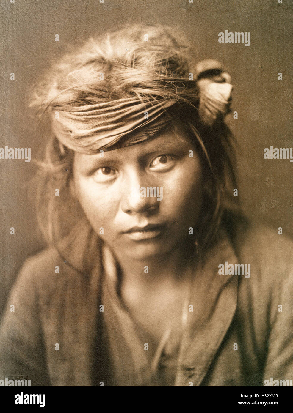 Ragazzo Navajo, Native American Indian bambino Foto Stock