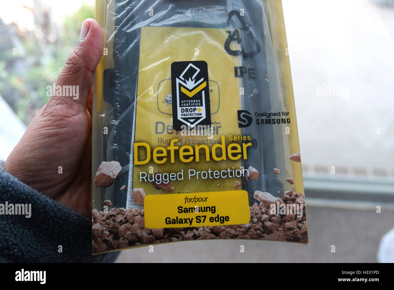 Otterbox Defender protezione robusto per Samsung Galaxy 7Edge Foto Stock