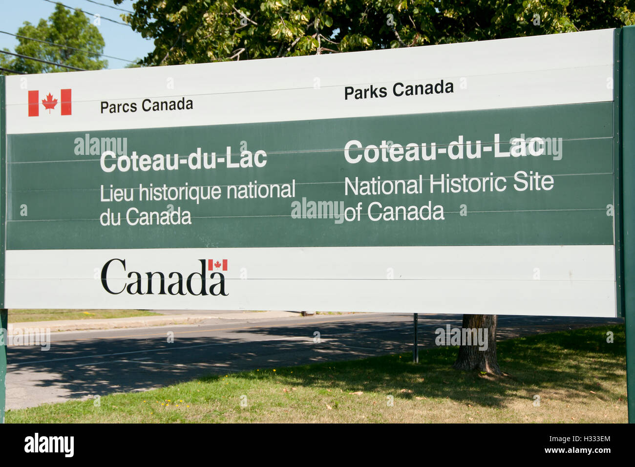 Coteau Du Lac storico fortificazioni militari - Québec - Canada Foto Stock