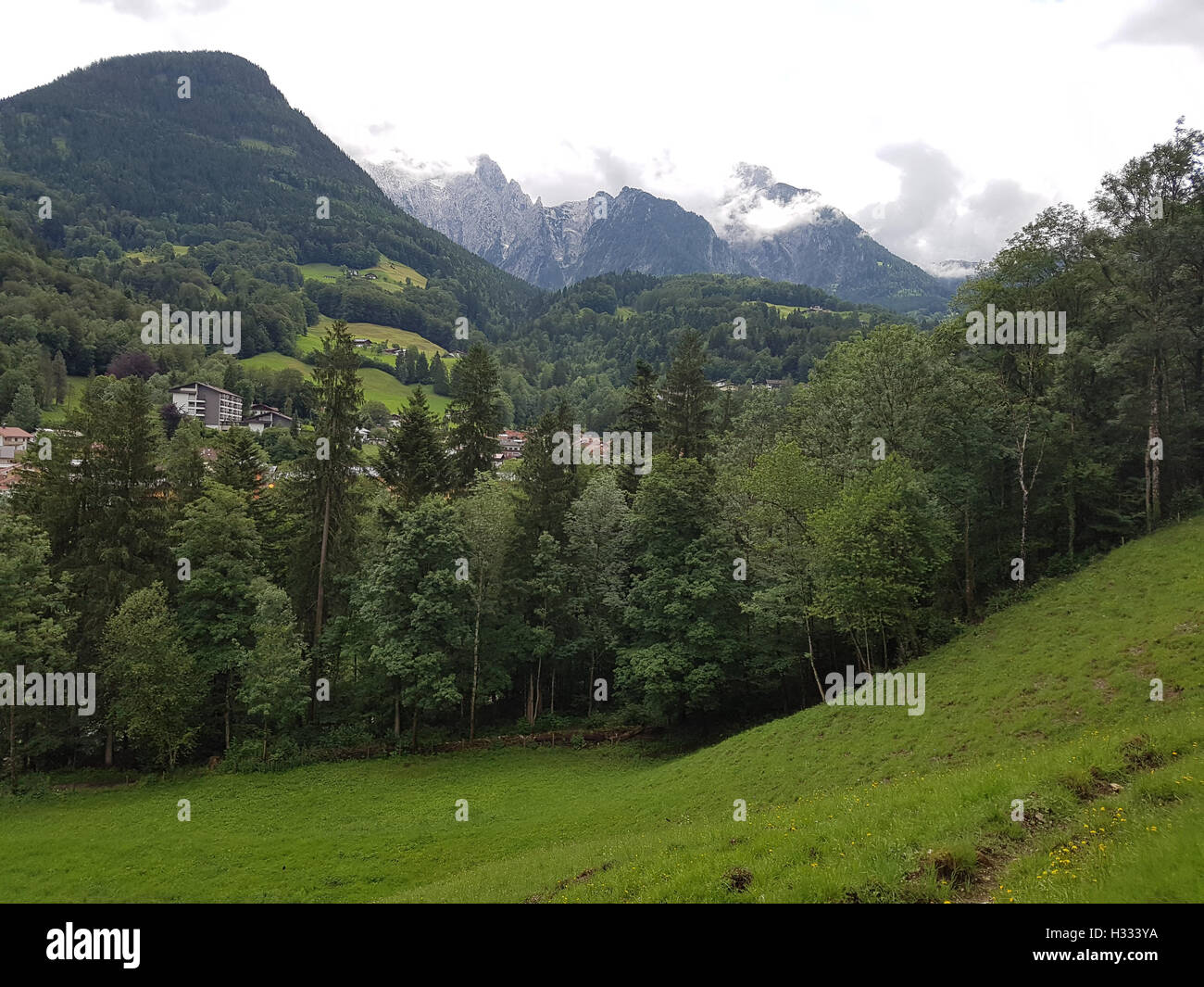 Jenner, Hausberg, Schoenau, Aussicht, Berchtesgadener Land Foto Stock