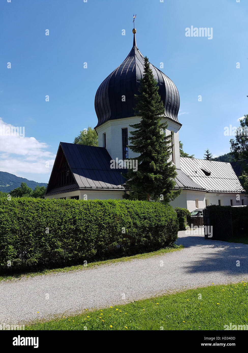 Kapelle, Bergfriedhof, Berchtegaden, Alta Baviera Foto Stock
