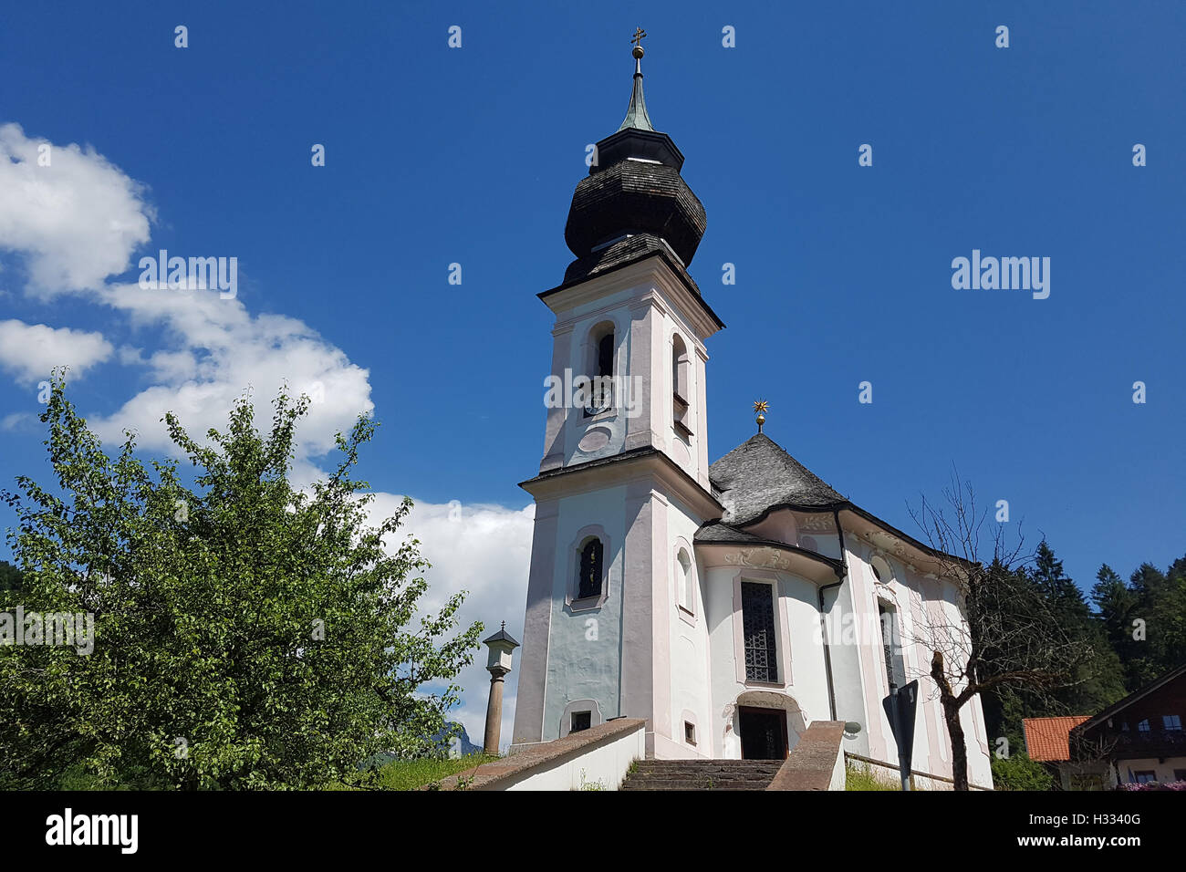 Wallfahrtskirche, Maria Gern, Alta Baviera Foto Stock