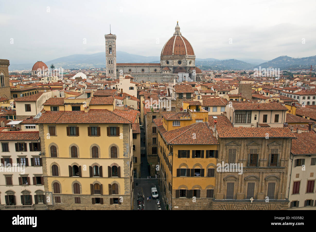 Aerea Florence Foto Stock