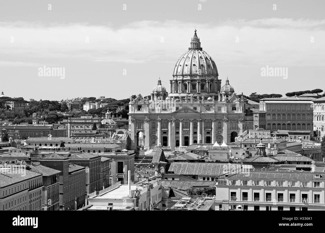 Piazza San Pietro nella Città del Vaticano. Roma, Italia Foto Stock