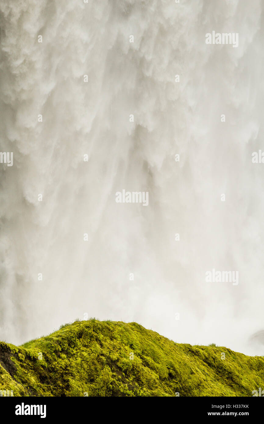 Cascata di Dettifoss, Nordest, Norðurland eystra, Nordest, Islanda Islanda Foto Stock