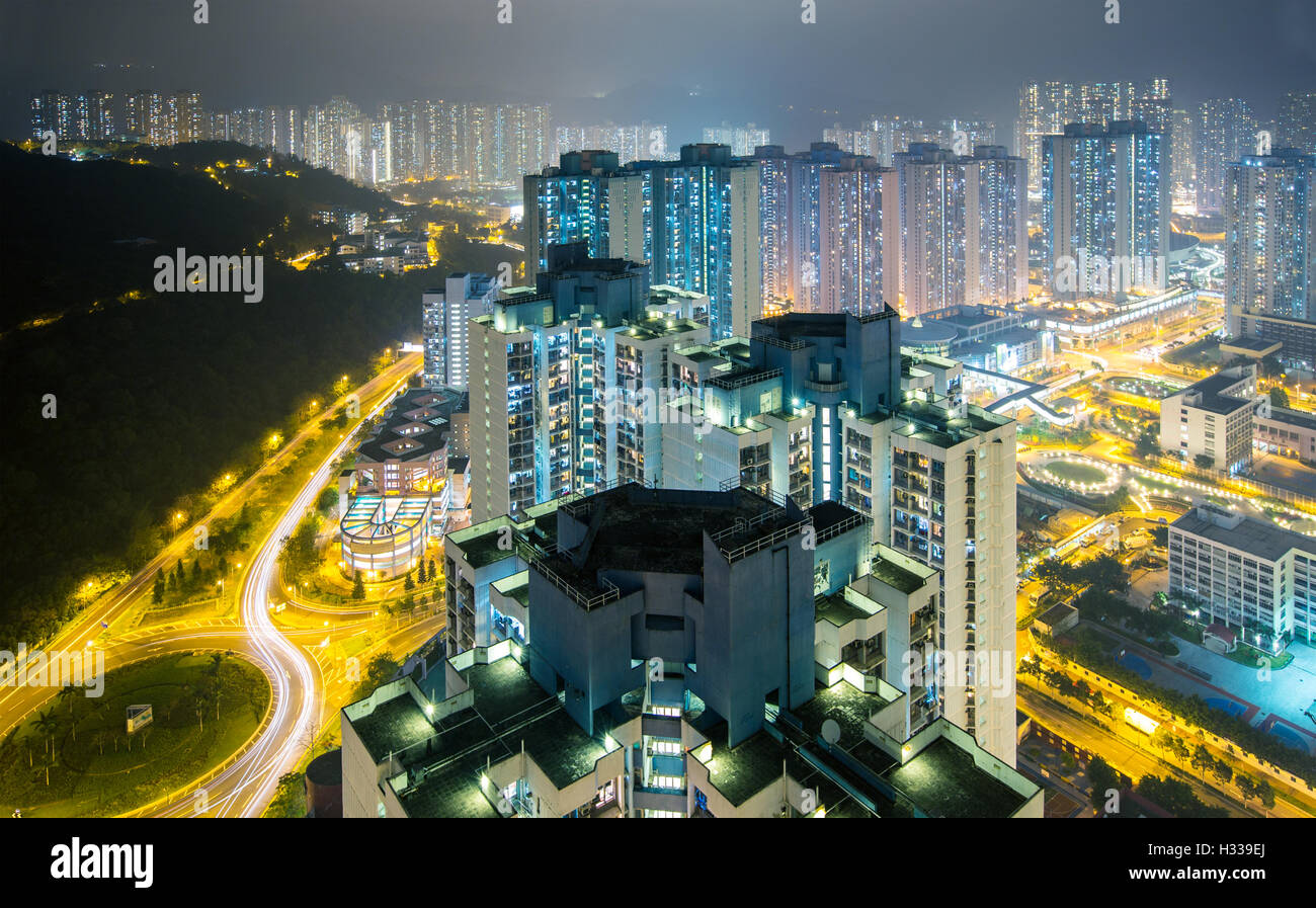 Hong Kong downtown Foto Stock