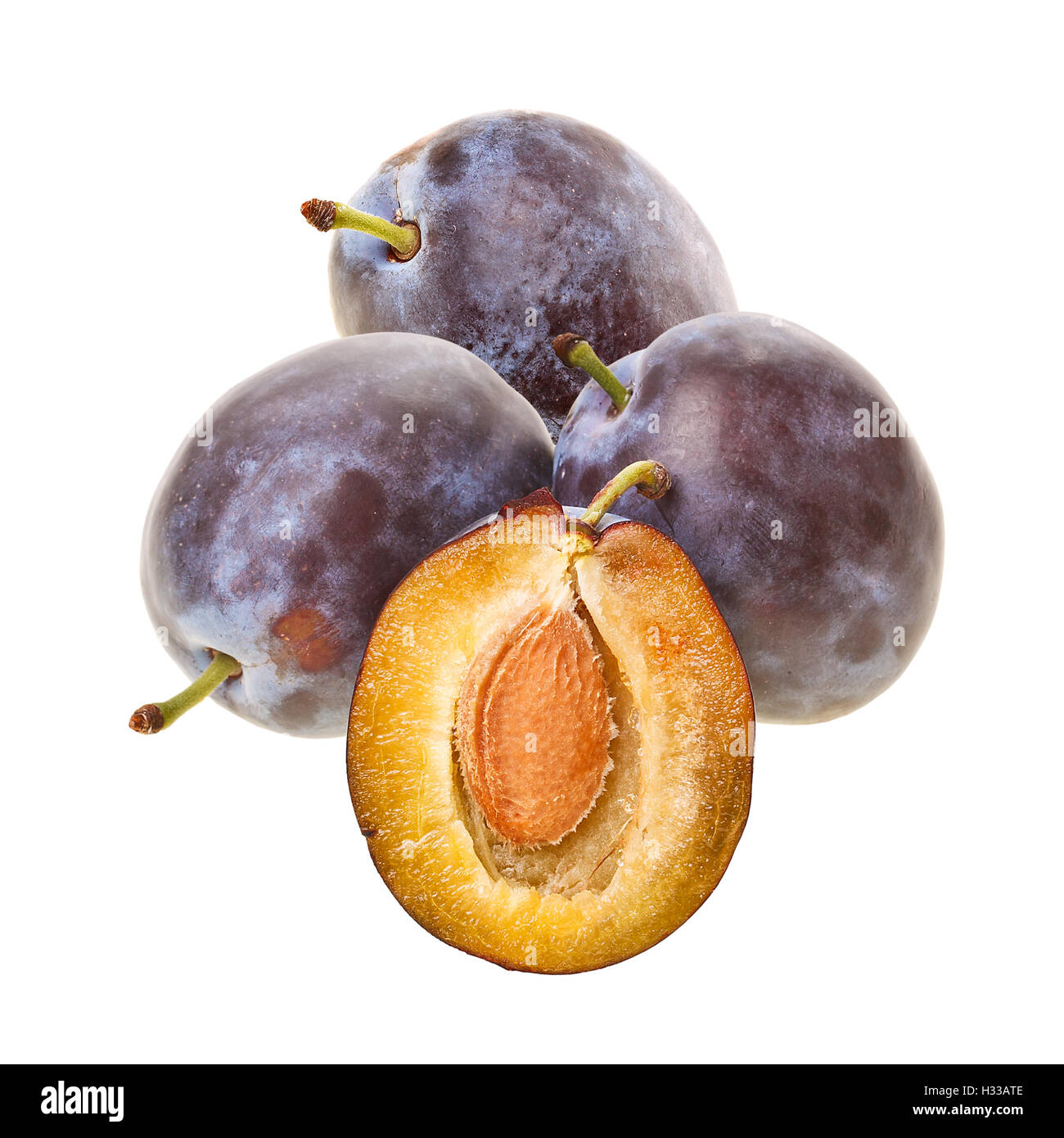 Prugne fresche Foto Stock