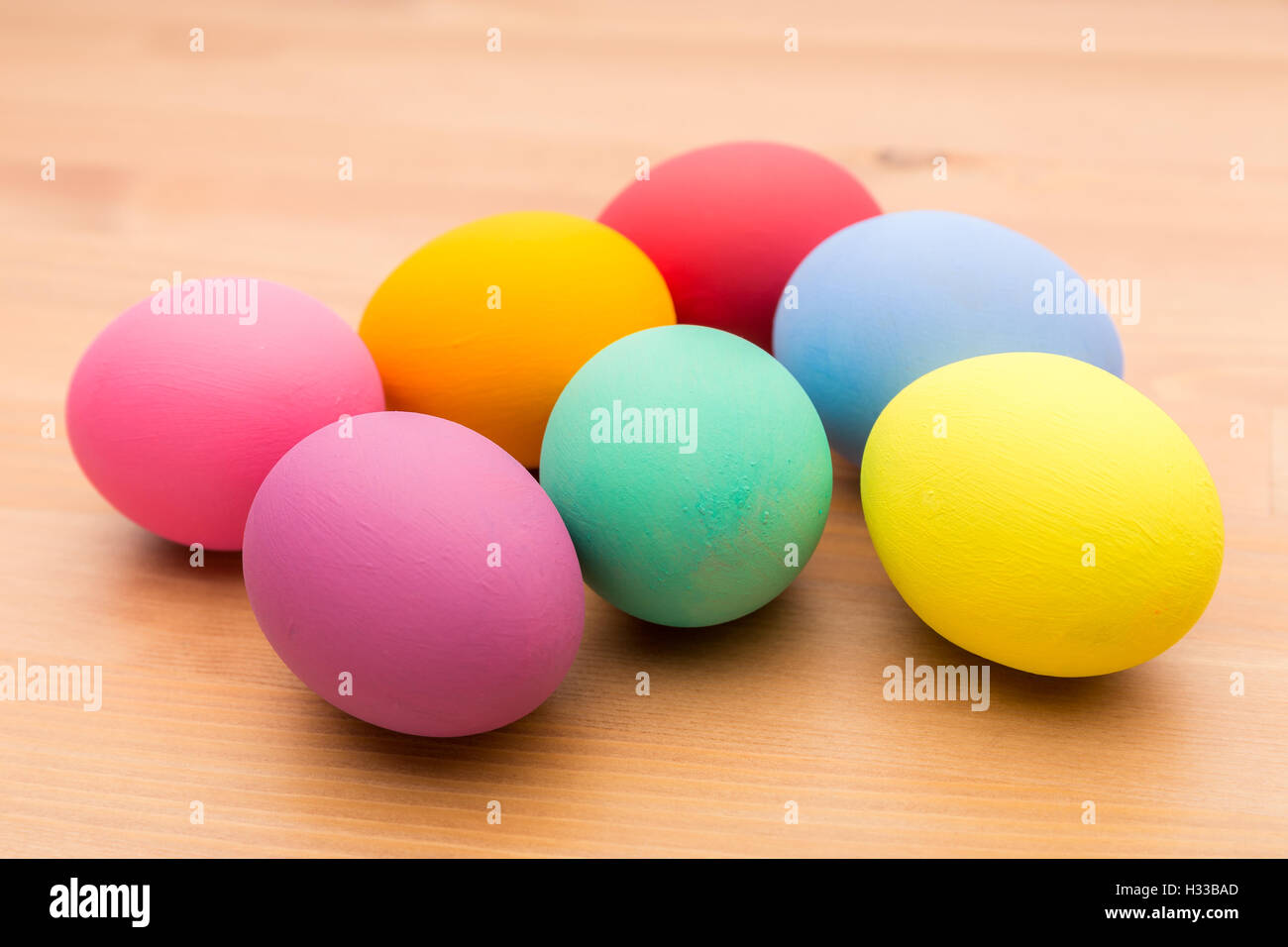 Pasqua uova colorate Foto Stock