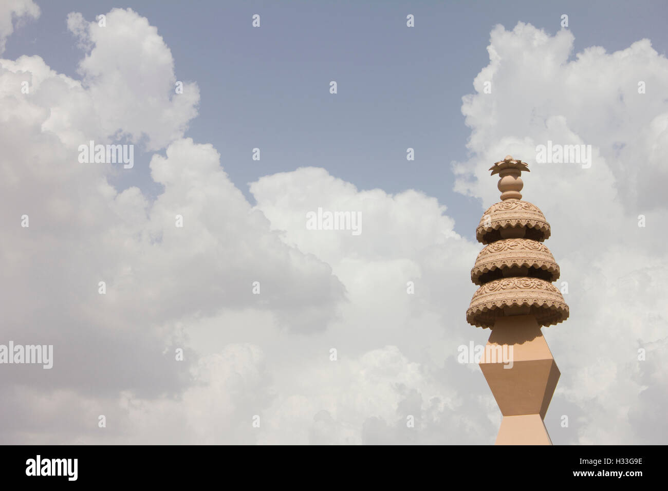 Pilastro di narelli tempio Jain, ajmer, rajasthan Foto Stock