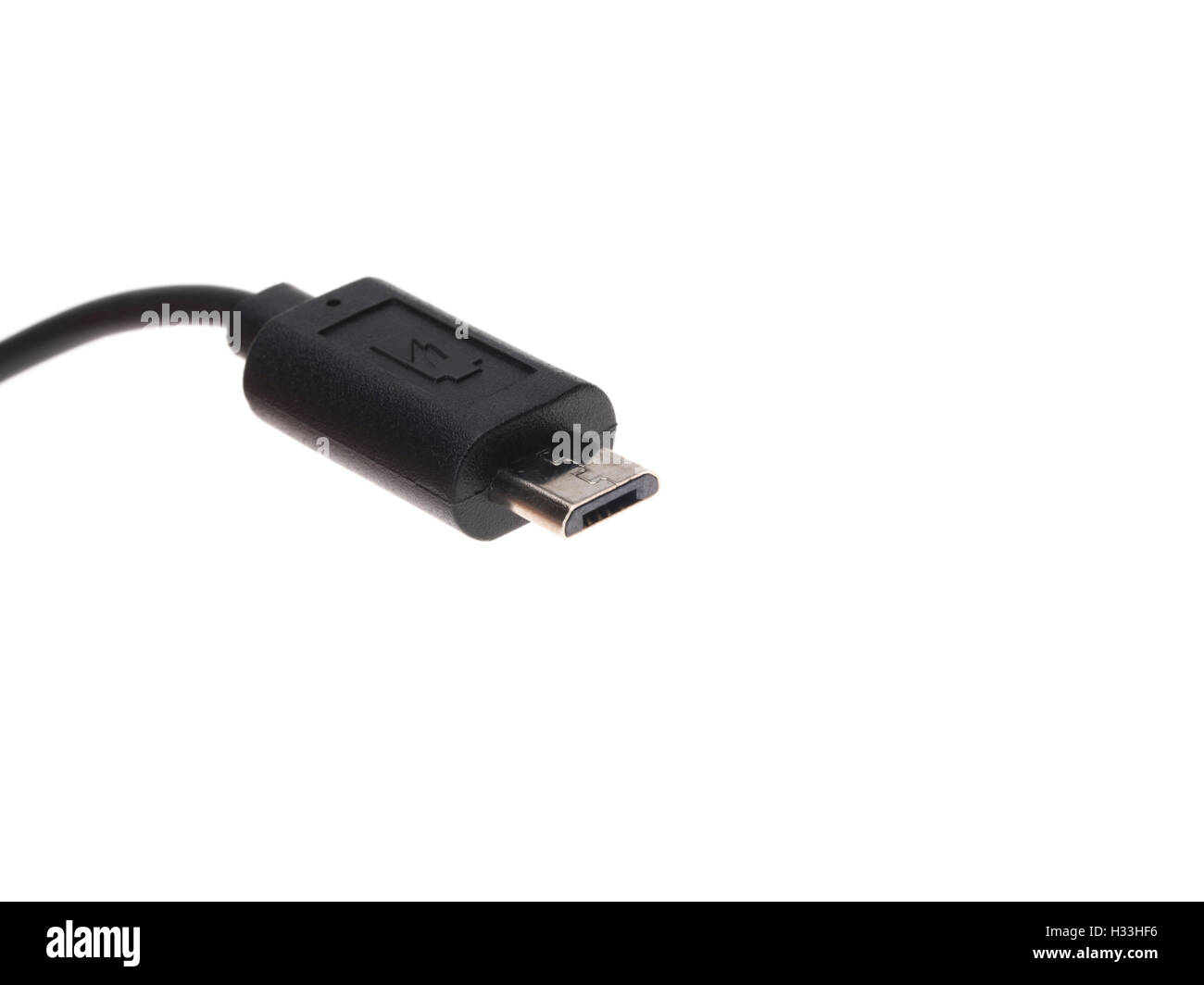 MicroB connettore USB / plug Foto Stock