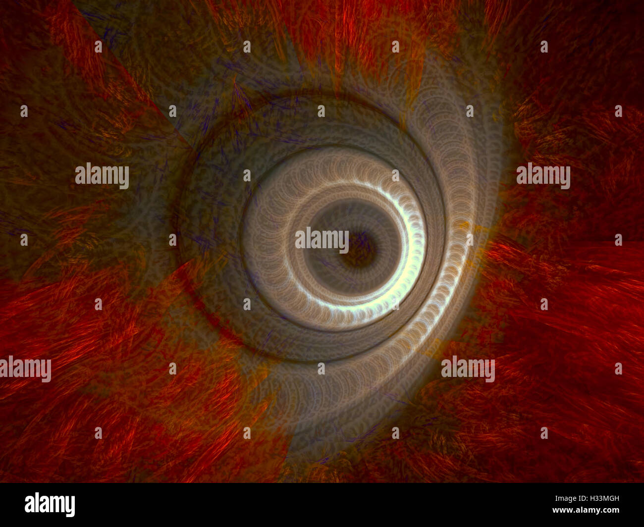 Abstract alien eye - generati digitalmente immagine Foto Stock