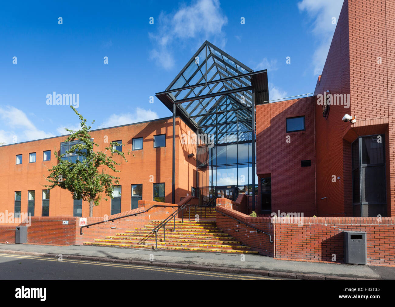 Leicester Crown Court e County Court esterno, Leicester, Regno Unito Foto Stock