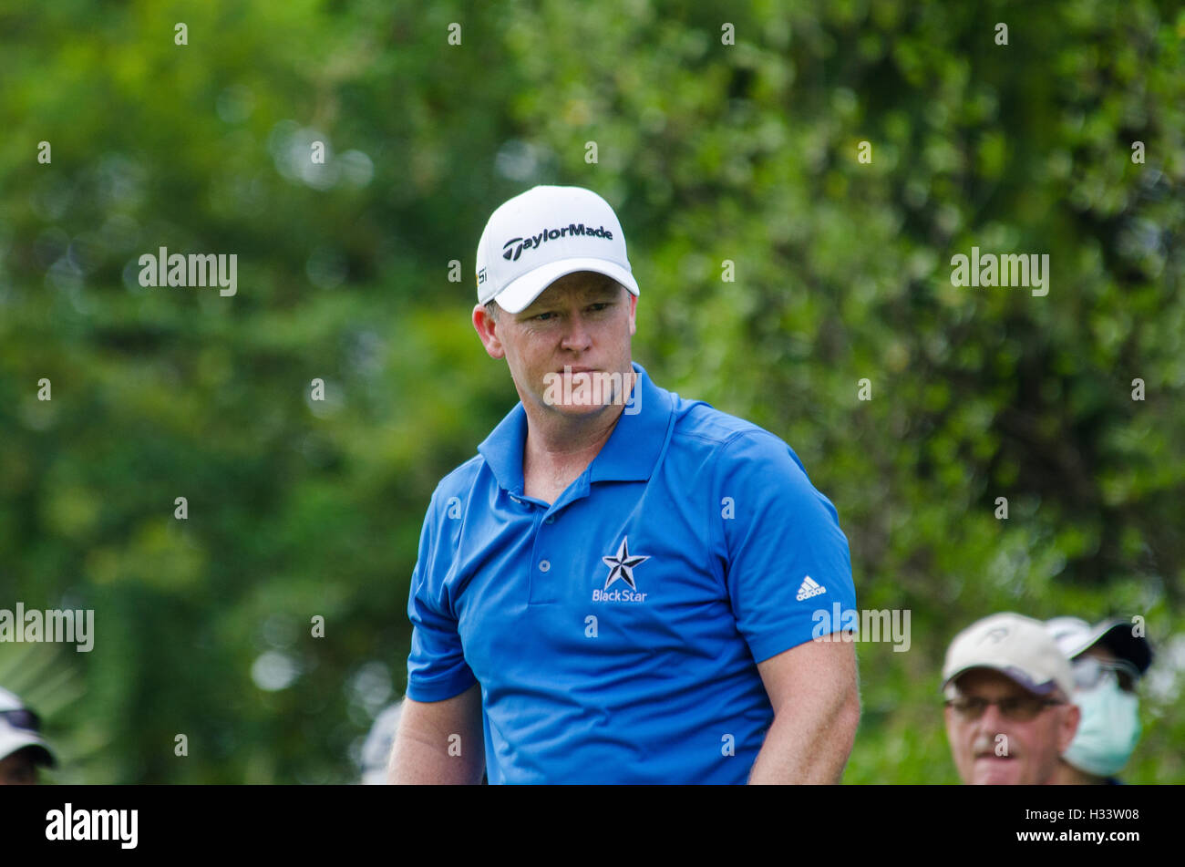 CHONBURI - 13 dicembre : Marcus Fraser di Australia player in Thailandia golf Championship 2015 all amata Spring Country Club su De Foto Stock