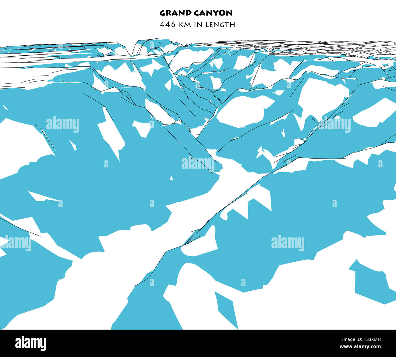 Il Grand Canyon del Fiume Colorado, Arizona, altezza rilievo, montagne, Foto Stock