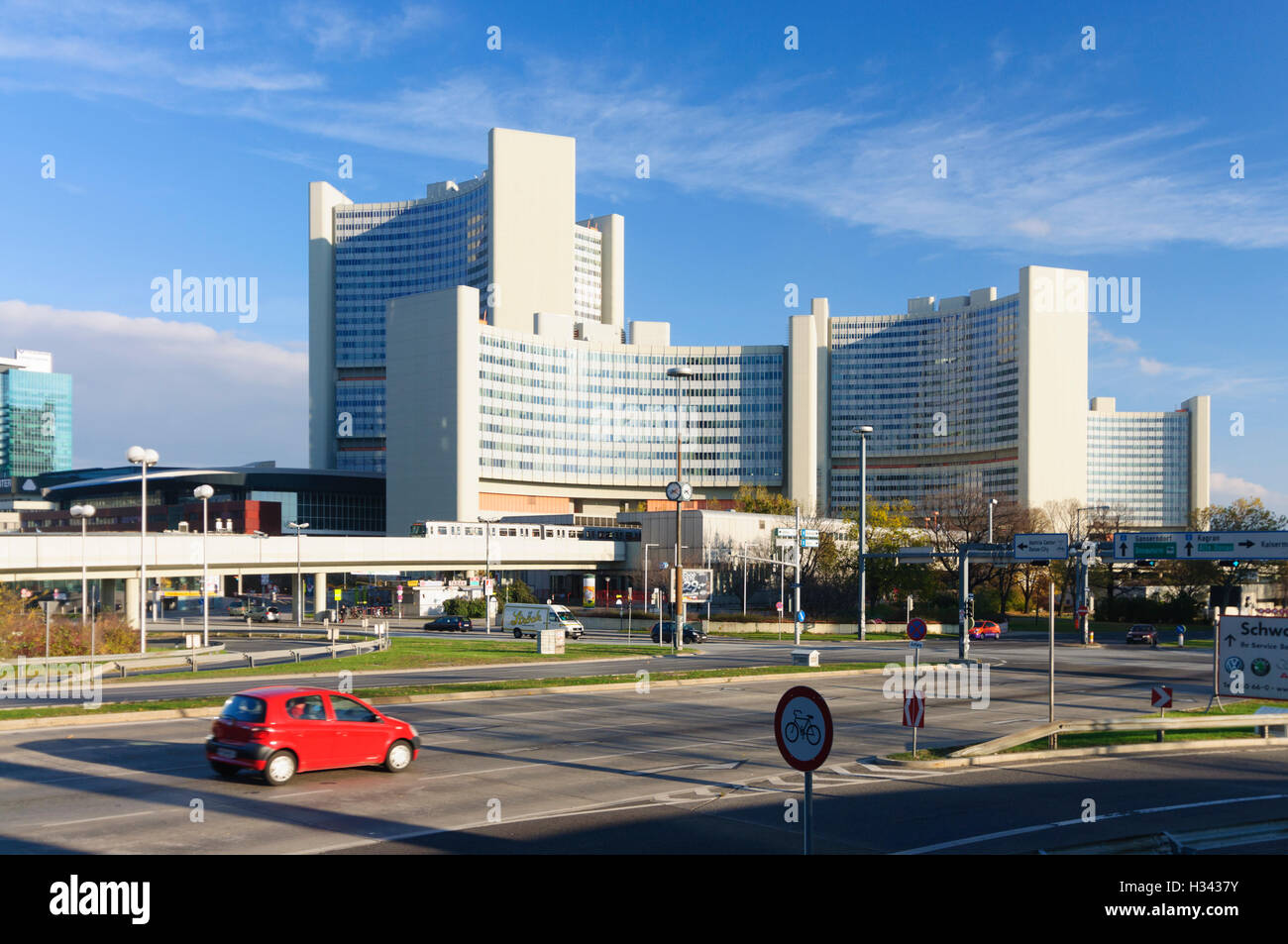 Wien, Vienna: Centro internazionale di Vienna (UNO City), 22., Wien, Austria Foto Stock