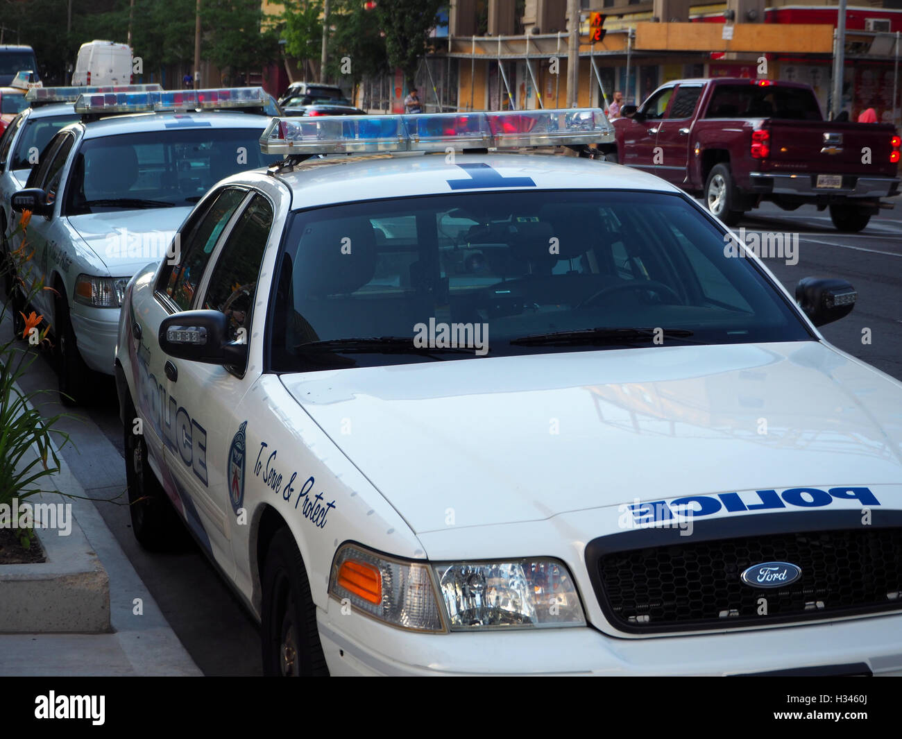 Toronto il dipartimento di polizia di veicoli, Toronto, Ontario, Canada Foto Stock