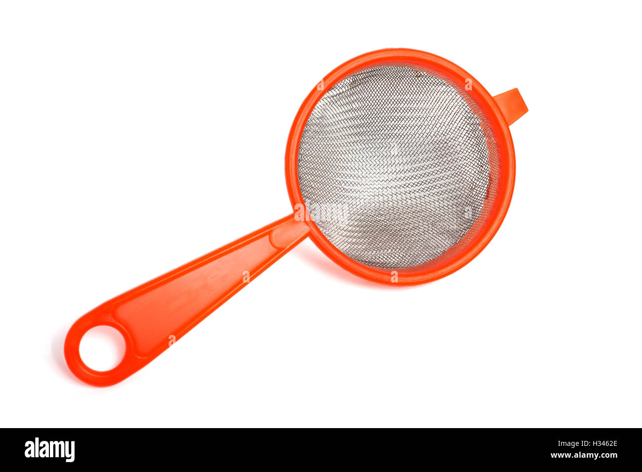 Cucina in plastica isolato crivello su bianco Foto Stock