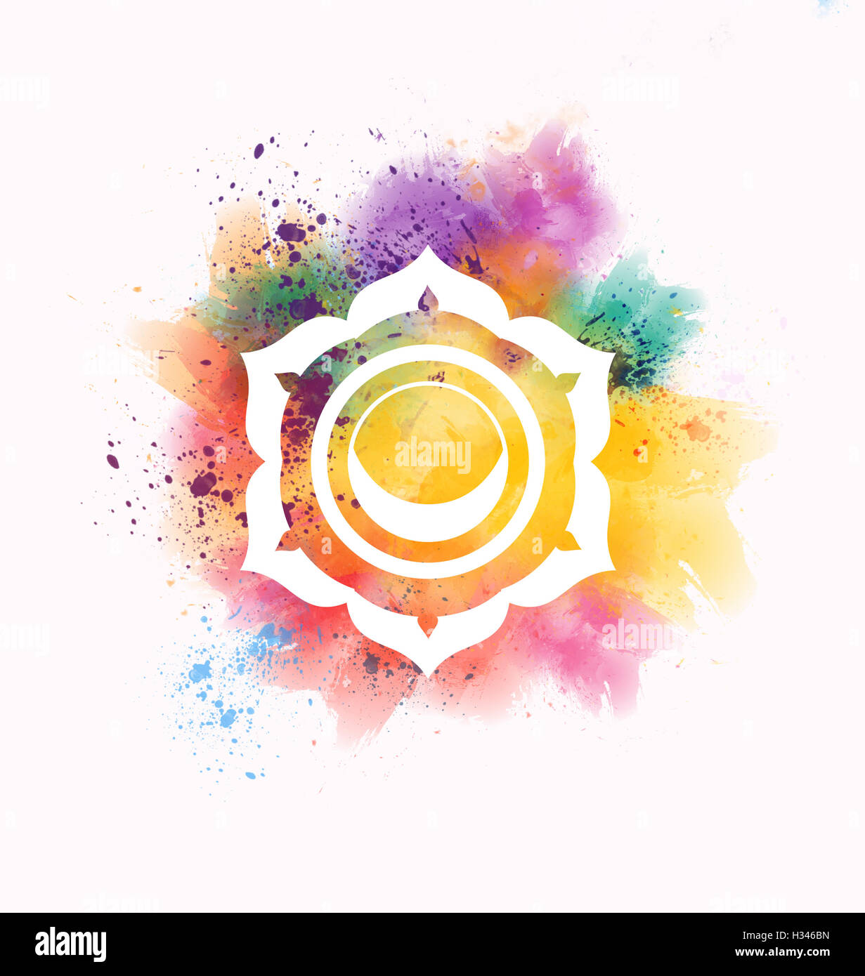 Swadhisthana chakra Foto Stock