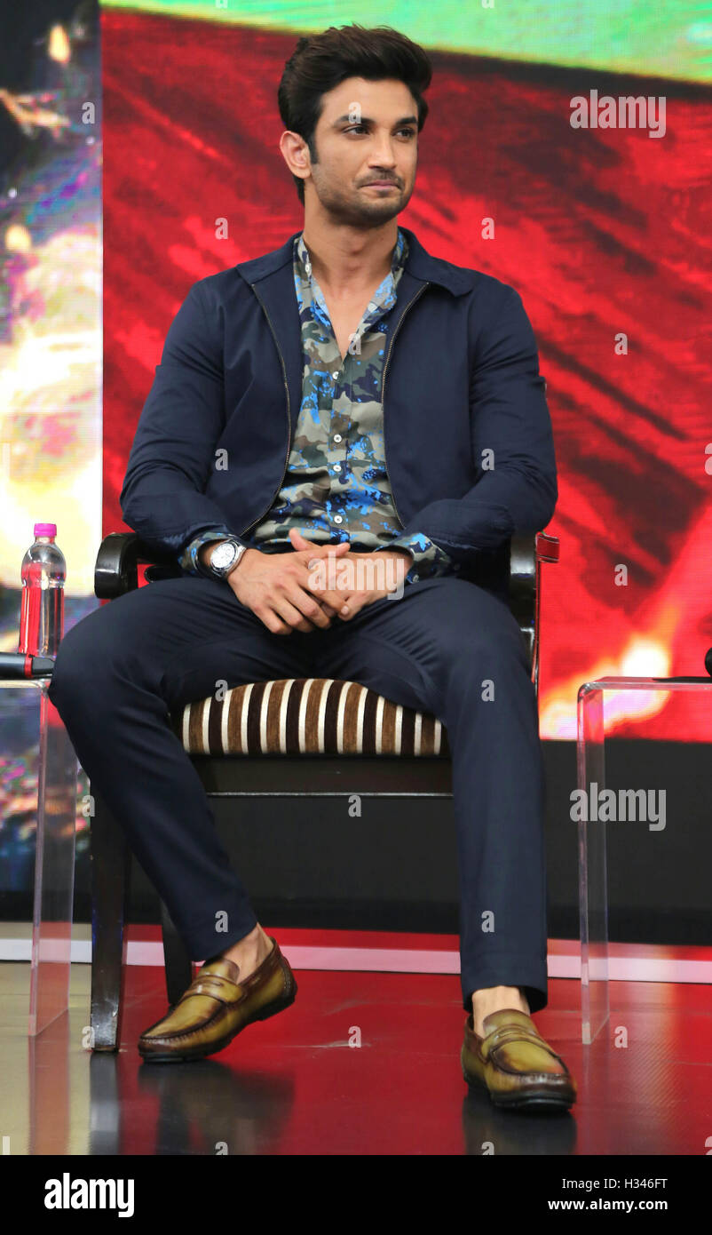 L'attore di Bollywood Sushant Singh Rajput durante l'evento NDTV Youth for change a New Delhi, India Foto Stock