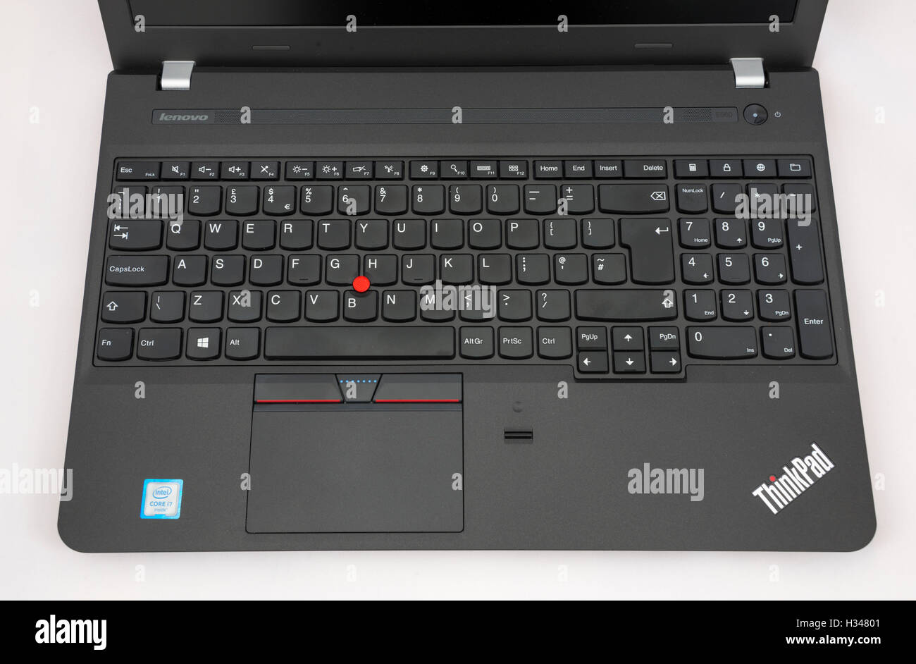 Tastiera per un Lenovo E560 notebook Thinkpad. Foto Stock