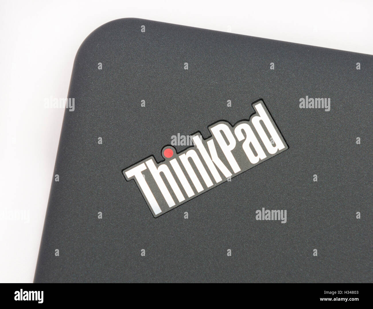 ThinkPad logo su una custodia per il notebook. Foto Stock