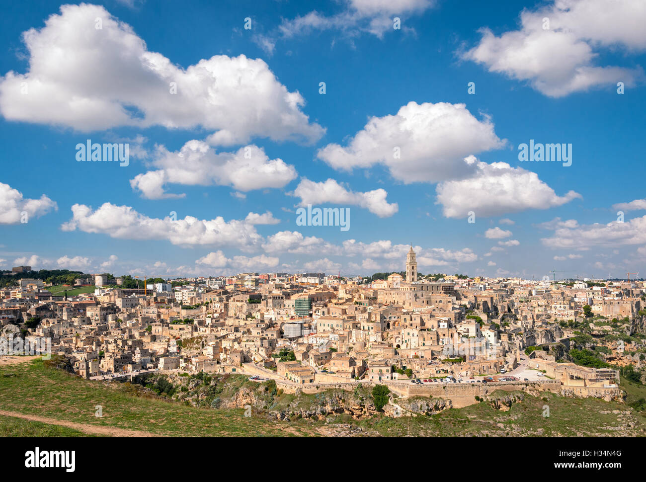 Matera (Basilicata Italia) scenic panorama Foto Stock