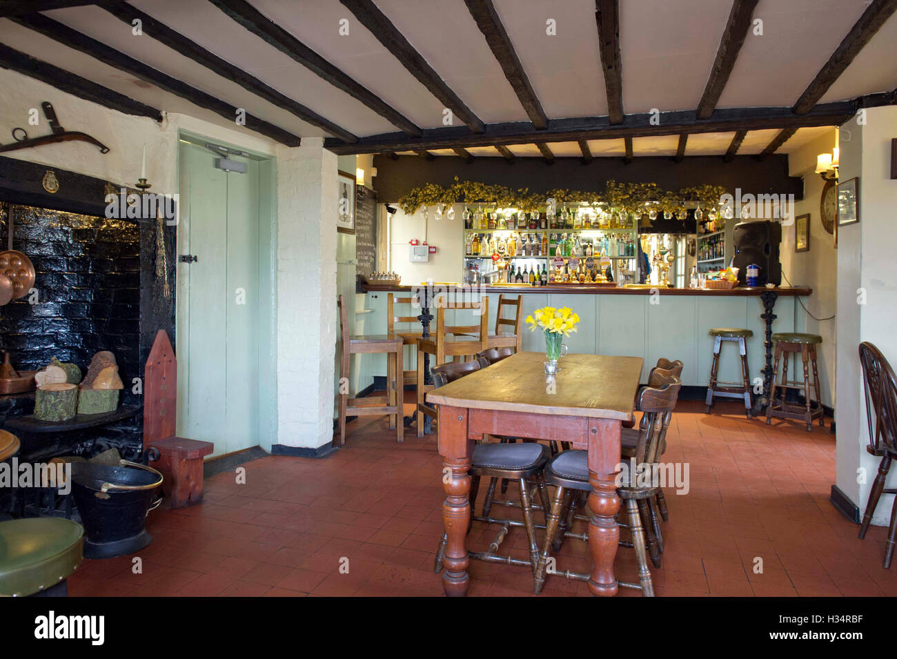 Plough & Fleece public house, Horningsea, Cambridgeshire, Regno Unito Foto Stock