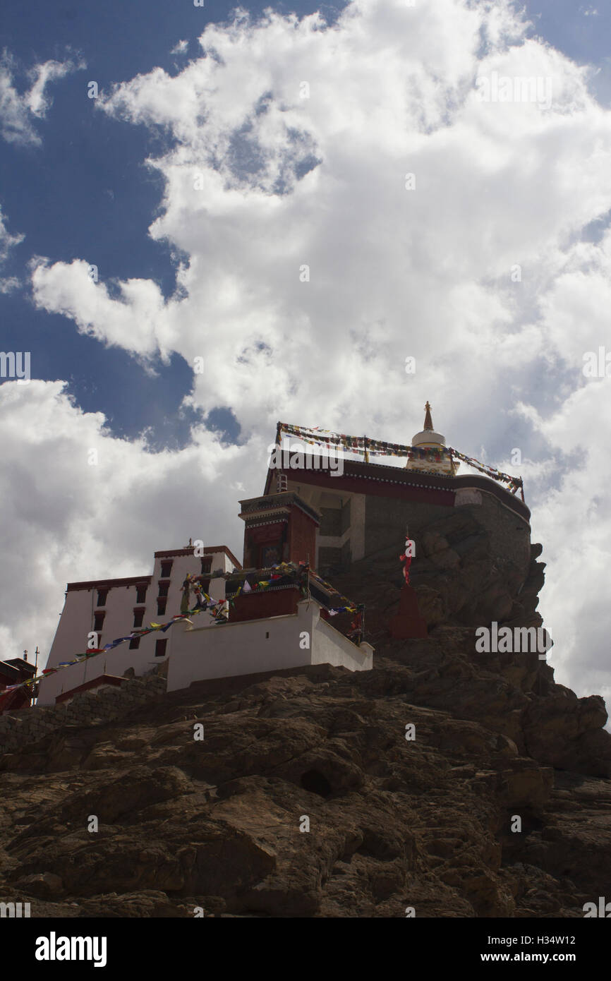 Monastero di Thiksey, Jammu e Kashmir India Foto Stock
