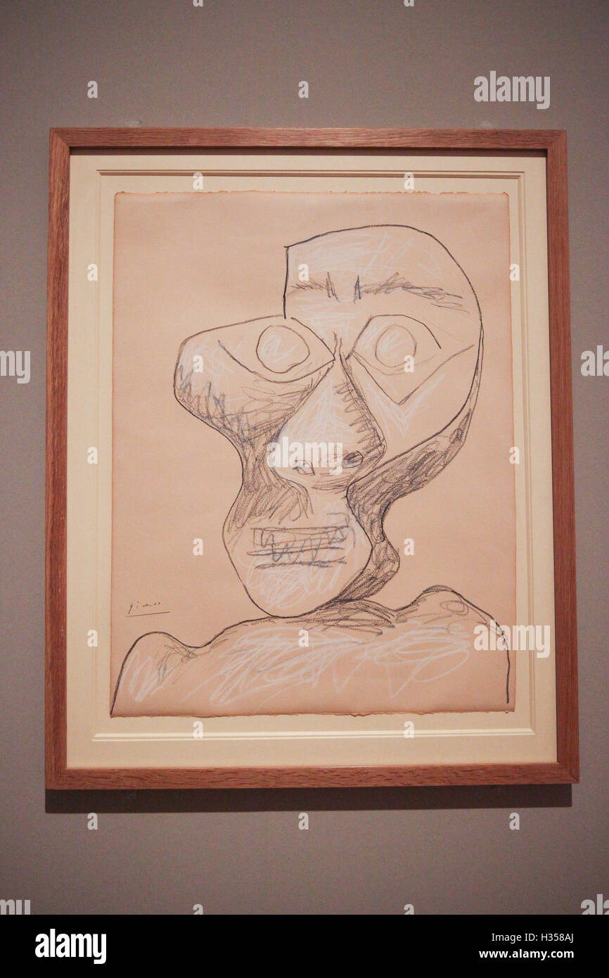 National Portrait Gallery di Londra, Gran Bretagna 5 Ott 2016. Ritratto di auto 1972. Ritratti di Picasso presso la National Portrait Gallery si concentra sui suoi ritratti di persone che sapeva. Credito: Dinendra Haria/Alamy Live News Foto Stock